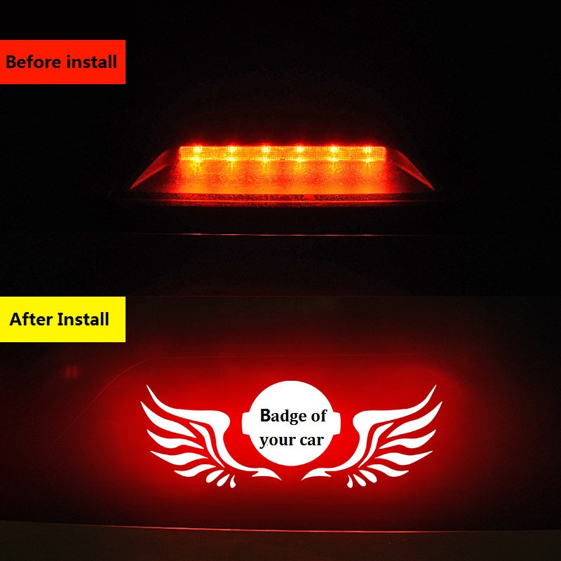 One Pack Customized and personalized projection plate for brake lights