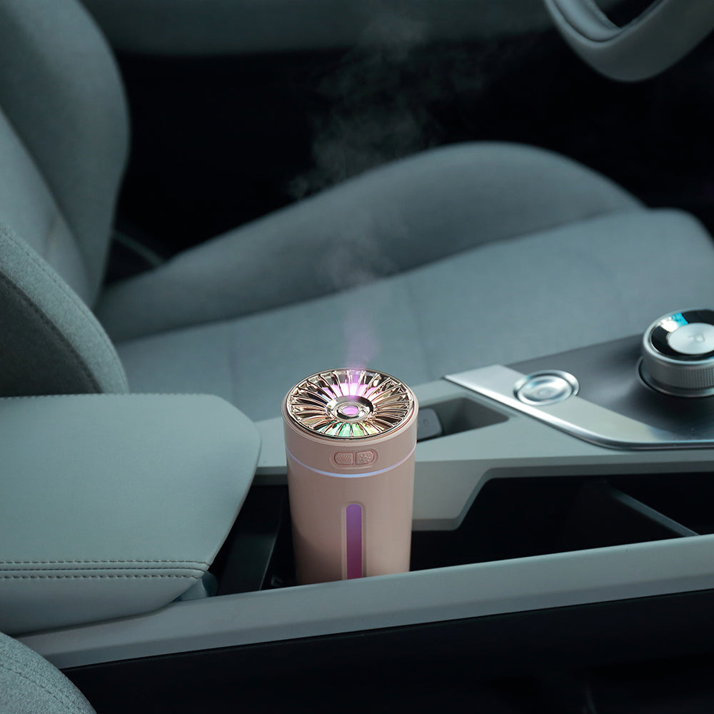 FAVIZITO Car Air Humidifier With Gradient Atmosphere Night Light