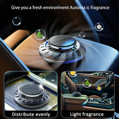 FAVIZITO  Car Aromatherapy Essential Oil Diffuser UFO Car Solar Air Freshener