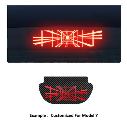 One Pack Customized and personalized projection plate for brake lights