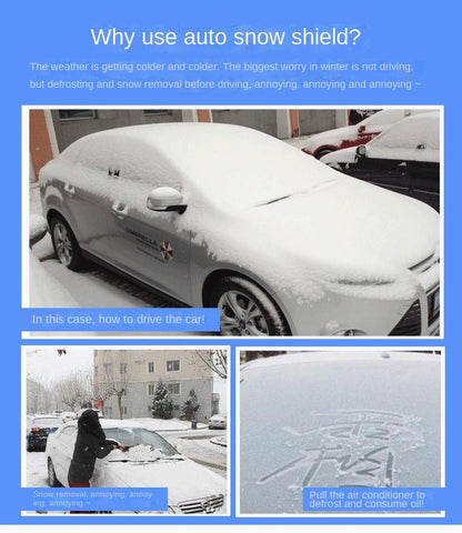 FAVIZITO Car Windshield Snow Cover,Car Frost Cover, Car Front Screen Sunshade Cover,Heavy Duty Ultra Thick Protective Cover Snow Ice Frost Dust Water Resistent