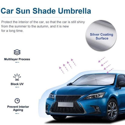 FAVIZITO Car Windshield Sun Shade Umbrella