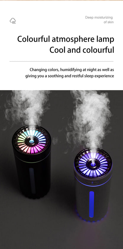 FAVIZITO Car Air Humidifier With Gradient Atmosphere Night Light