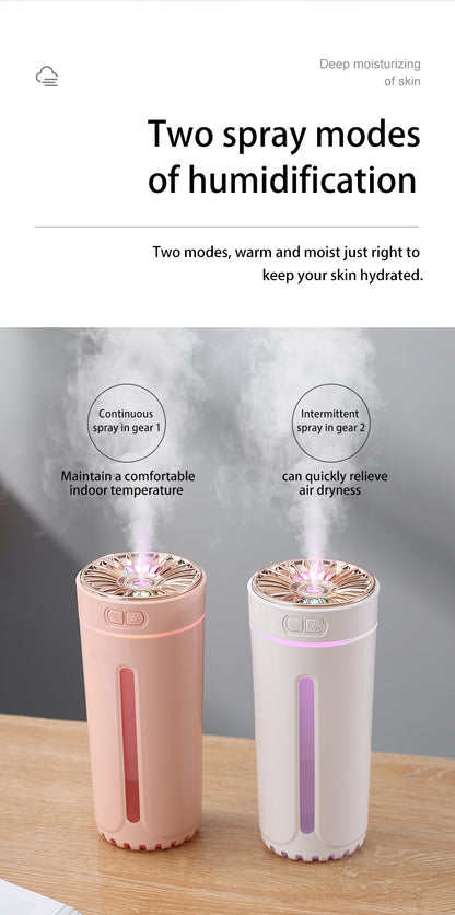 FAVIZITO Car Air Humidifier With Gradient Atmosphere Night Light