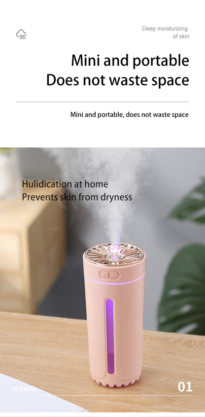 FAVIZITO Car Air Humidifier With Gradient Atmosphere Night Light