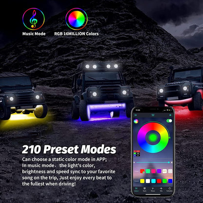 FAVIZITO Iridescent Car Chassis Light Strip