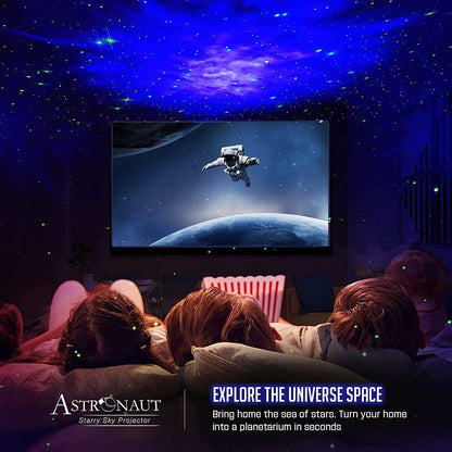 FAVIZITO Star Projector Galaxy Night Light - Astronaut Star Nebula Ceiling LED Light with Timer And Remote Contro