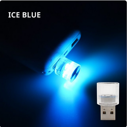 Four Pcs Customized Car Interior Mini USB LED Atmosphere Lights