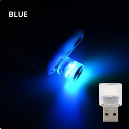 Four Pcs Customized Car Interior Mini USB LED Atmosphere Lights